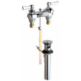 Chicago Faucets 797-ABCP Universal Deck Mounted Centerset Faucet with Pop-Up Waste Polished Chrome - Chicago Faucets