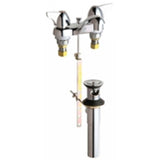 Chicago Faucets 797-V1000ABCP Universal Deck Mounted Centerset Facuet with Pop-Up Waste Polished Chrome - Chicago Faucets