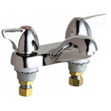 Chicago Faucets 802-1000ABCP Universal Deck Mounted Centerset Faucet with Lever Handles Polished Chrome - Chicago Faucets