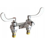 Chicago Faucets 802-317XKABCP Universal Deck Mounted Centerset Faucet Polished Chrome - Chicago Faucets