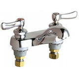 Chicago Faucets 802-ABCP Universal Centerset Deck Mounted Faucet with Lever Handles Polished Chrome Chicago Faucets