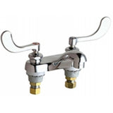 Chicago Faucets 802-V317XKABCP Universal Deck Mounted Centerset Faucet with Lever Handles Polished Chrome - Chicago Faucets