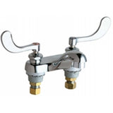 Chicago Faucets 802-VE2805-317ABCP Universal Deck Mounted Centerset Lavatory Faucet Polished Chrome - Chicago Faucets