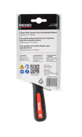 RIDGID 81718 6" Super Wide Capacity Slim Jaw Adjustable Wrench