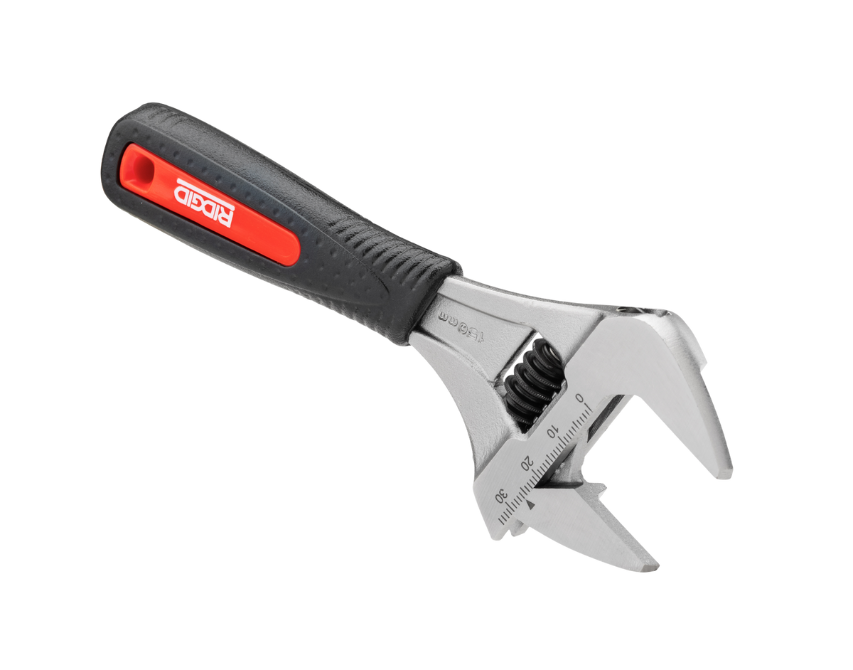 RIDGID 81718 6" Super Wide Capacity Slim Jaw Adjustable Wrench