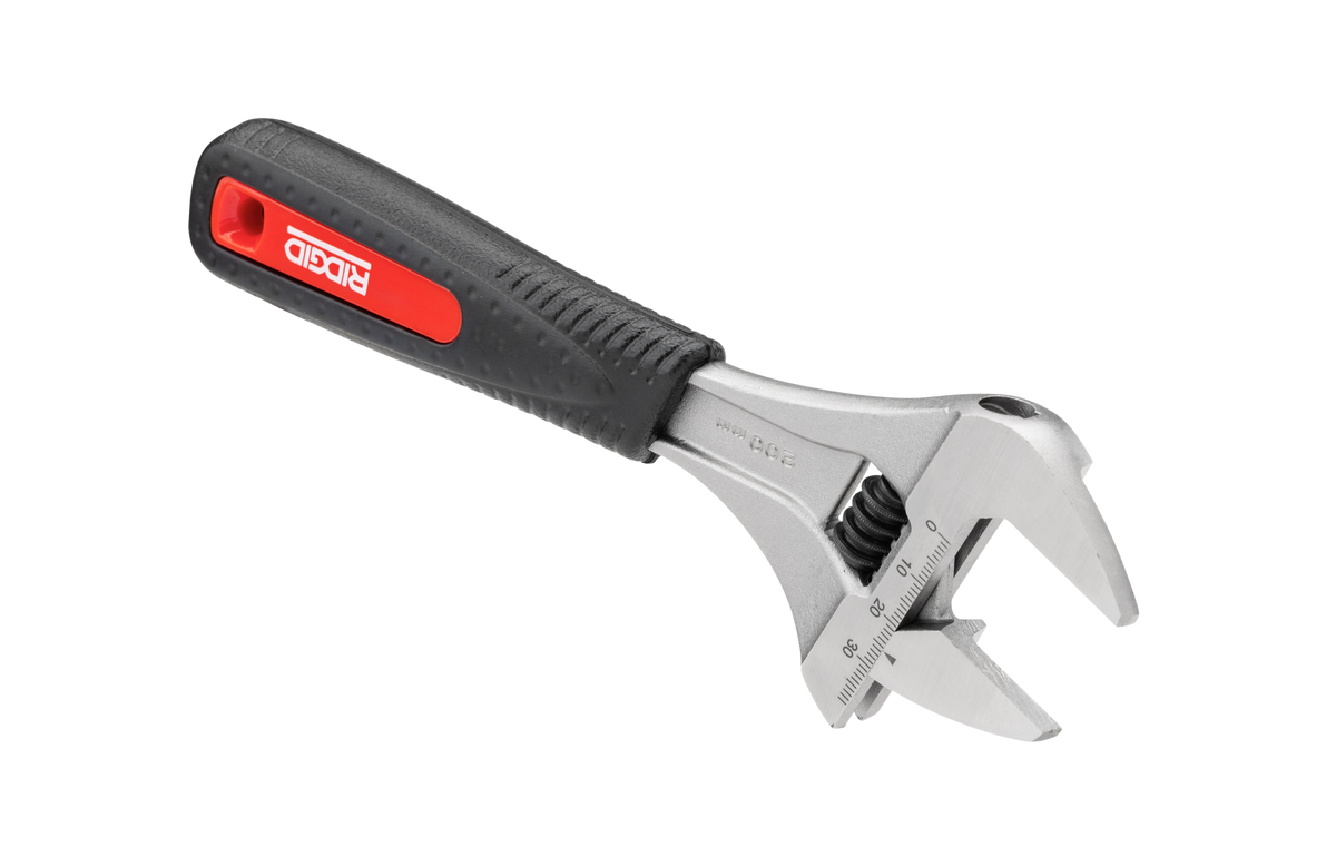 RIDGID 81728 8" Super Wide Capacity Slim Jaw Adjustable Wrench