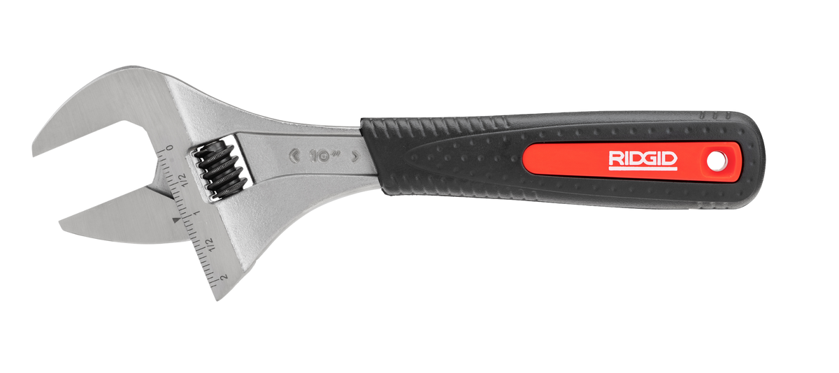 RIDGID 81738 10" Super Wide Capacity Adjustable Wrench