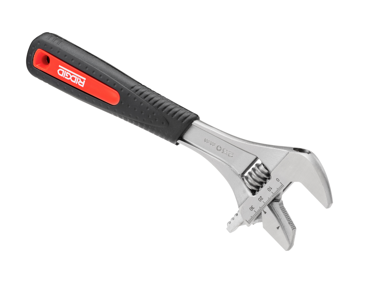 RIDGID 81758 10" Wide Capacity Reversible Adjustable Wrench