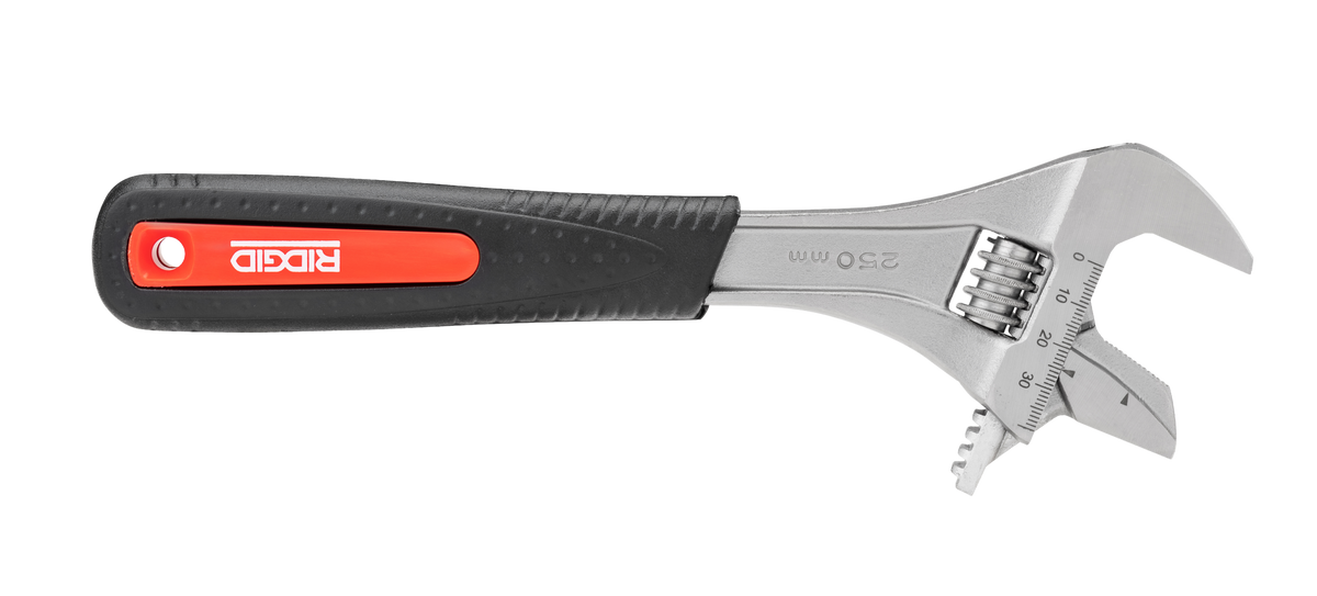 RIDGID 81758 10" Wide Capacity Reversible Adjustable Wrench