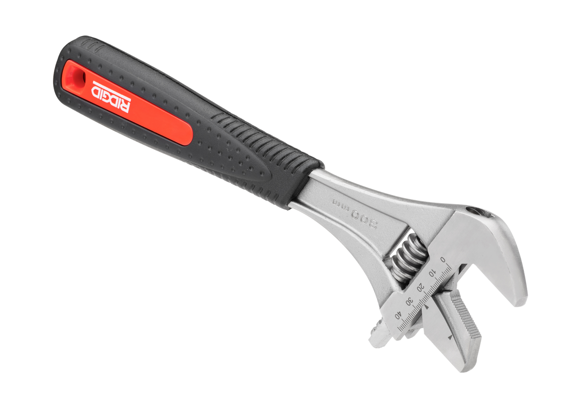 RIDGID 81768 12" Wide Capacity Reversible Adjustable Wrench