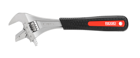 RIDGID 81768 12" Wide Capacity Reversible Adjustable Wrench