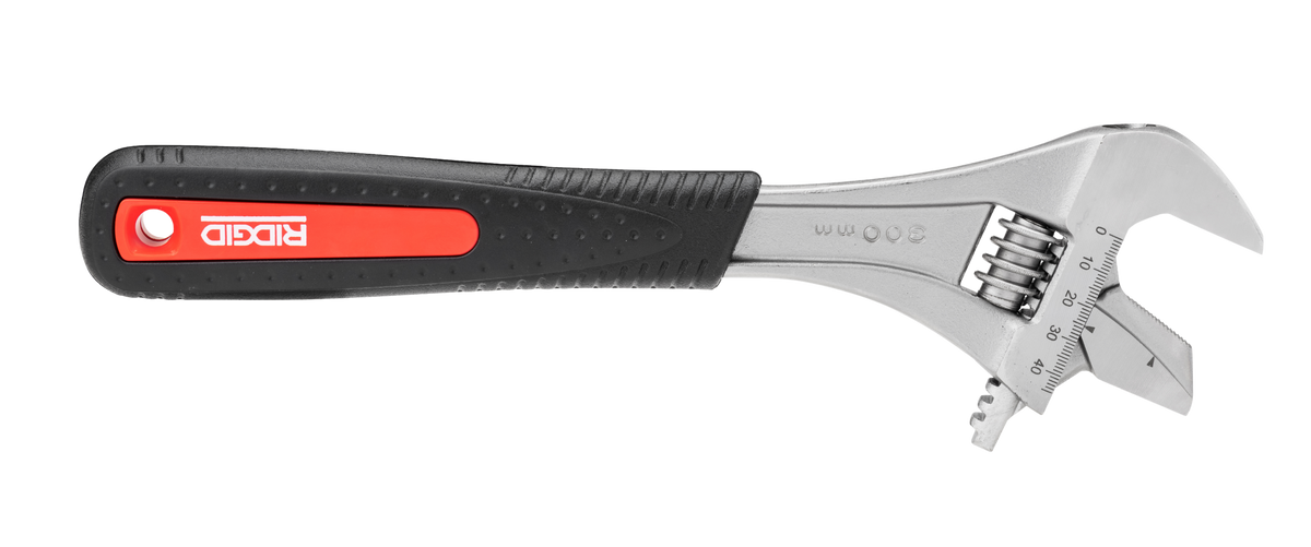 RIDGID 81768 12" Wide Capacity Reversible Adjustable Wrench