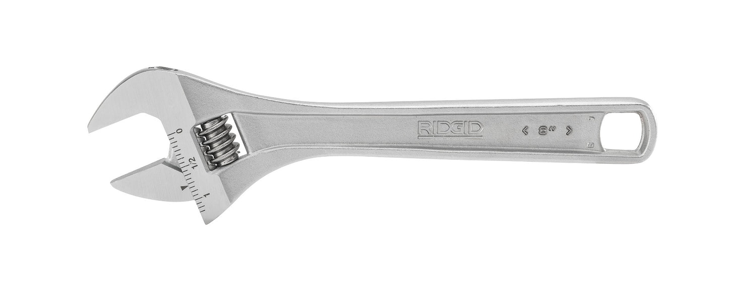 RIDGID 86907 8" Wide-Capacity Adjustable Wrench RIDGID