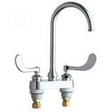 Chicago Faucets 895-317GN2AABCP Universal Centerset Deck Mounted Faucet with Lever Handles Polished Chrome - Chicago Faucets