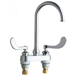 Chicago Faucets 895-317GN2AFCABCP Universal Centerset Deck Mounted Faucet Polished Chrome - Chicago Faucets