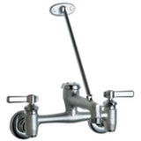 Chicago Faucets 897-RCF Universal Wall Mounted Sink Faucet Rough Chrome Chicago Faucets