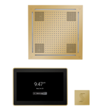 ThermaSol WHSTP15S Wellness Steam Package - HydroVive 18 Rainhead + ThermaTouch2 15" Control + SteamVection Square Steam Head ThermaSol