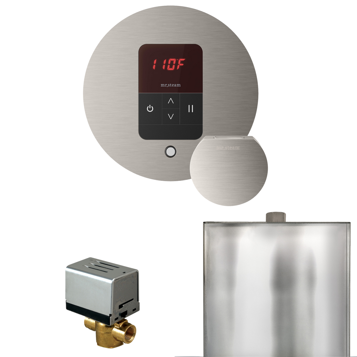 Mr. Steam Basic Butler Steam Shower Control Package with iTempo Control and Steamhead Mr. Steam