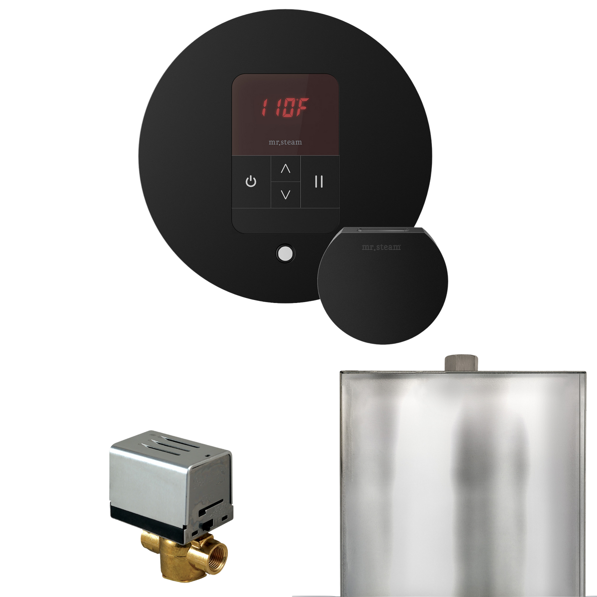 Mr. Steam Basic Butler Steam Shower Control Package with iTempo Control and Steamhead Mr. Steam