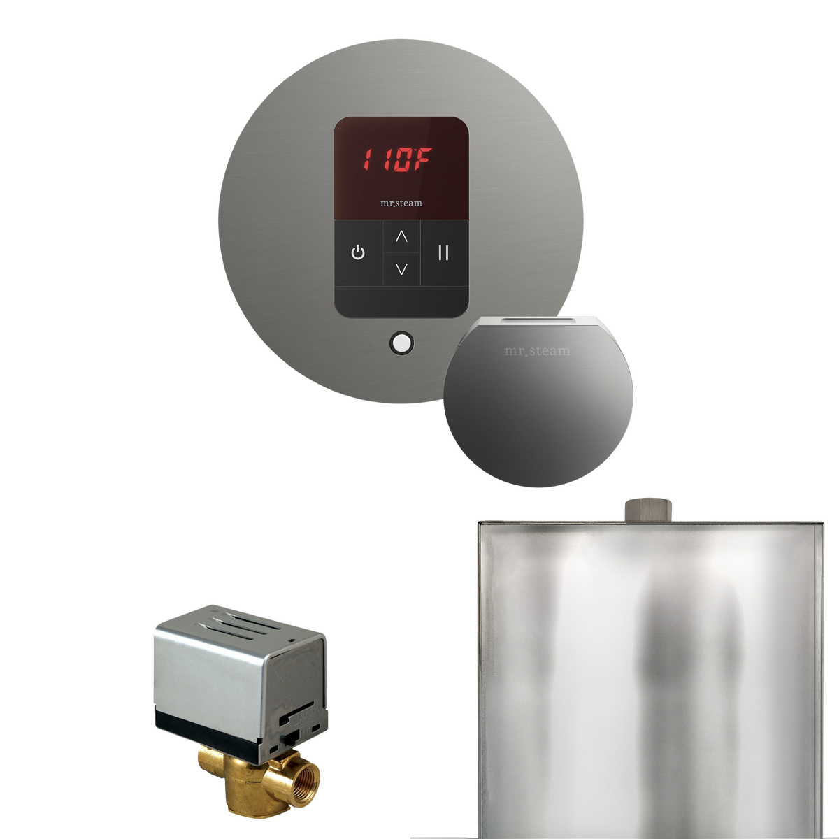 Mr. Steam Basic Butler Steam Shower Control Package with iTempo Control and Steamhead Mr. Steam