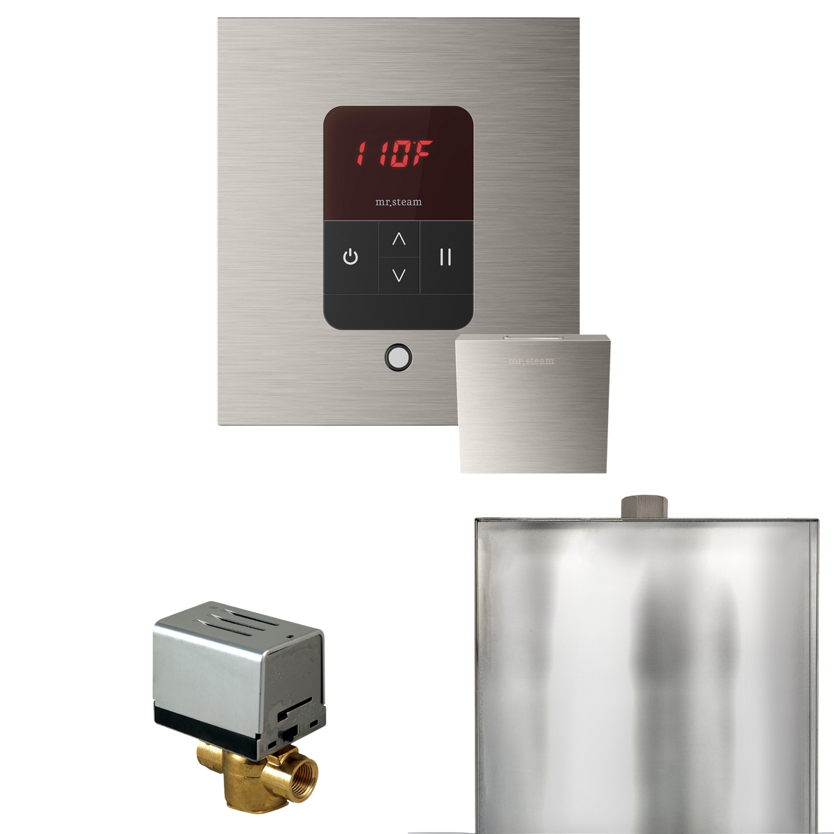 Mr. Steam Basic Butler Steam Shower Control Package with iTempo Control and Steamhead Mr. Steam