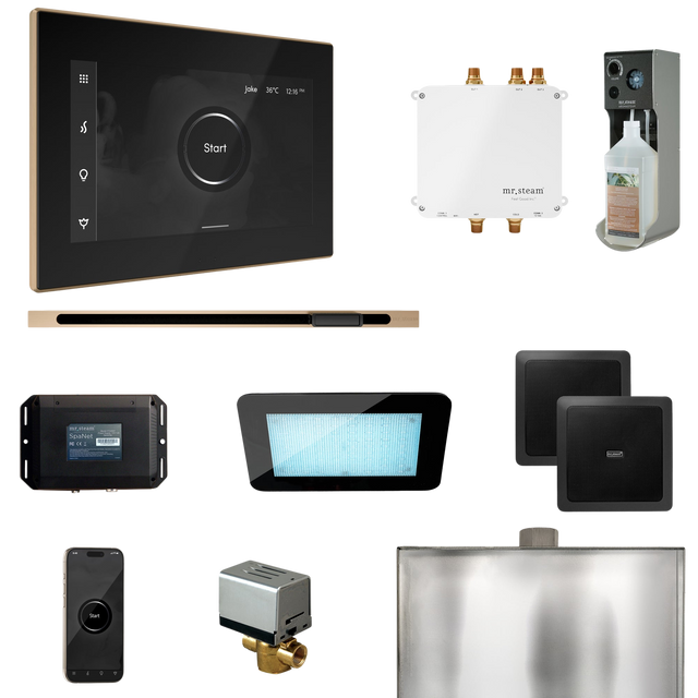 Mr. Steam Bliss Steam Shower Control Package with iSteamX Control and Linear Steamhead Mr. Steam