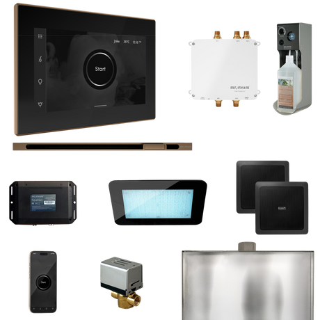 Mr. Steam Bliss Steam Shower Control Package with iSteamX Control and Linear Steamhead Mr. Steam