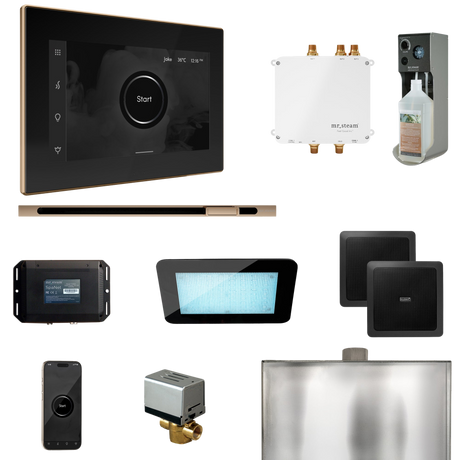 Mr. Steam Bliss Steam Shower Control Package with iSteamX Control and Linear Steamhead Mr. Steam