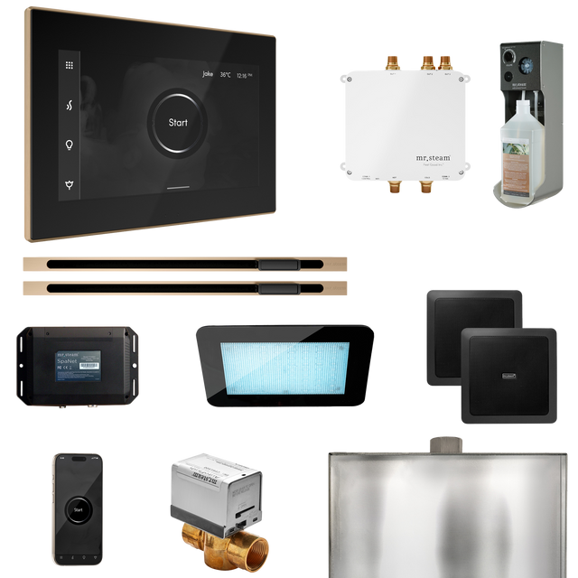 Mr. Steam Bliss Max Steam Shower Control Package with iSteamX Control and Linear Steamhead Mr. Steam