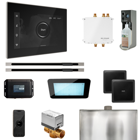 Mr. Steam Bliss Max Steam Shower Control Package with iSteamX Control and Linear Steamhead Mr. Steam