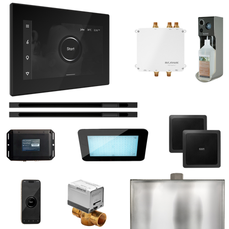 Mr. Steam Bliss Max Steam Shower Control Package with iSteamX Control and Linear Steamhead Mr. Steam