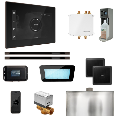 Mr. Steam Bliss Max Steam Shower Control Package with iSteamX Control and Linear Steamhead Mr. Steam