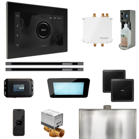 Mr. Steam Bliss Max Steam Shower Control Package with iSteamX Control and Linear Steamhead Mr. Steam