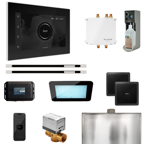 Mr. Steam Bliss Max Steam Shower Control Package with iSteamX Control and Linear Steamhead Mr. Steam