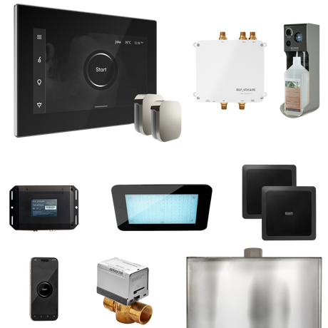 Mr. Steam Bliss Max Steam Shower Control Package with iSteamX Control and Steamhead Mr. Steam