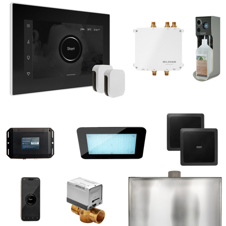 Mr. Steam Bliss Max Steam Shower Control Package with iSteamX Control and Steamhead Mr. Steam