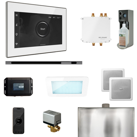 Mr. Steam Bliss Steam Shower Control Package with iSteamX Control and Linear Steamhead Mr. Steam