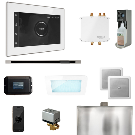 Mr. Steam Bliss Steam Shower Control Package with iSteamX Control and Linear Steamhead Mr. Steam