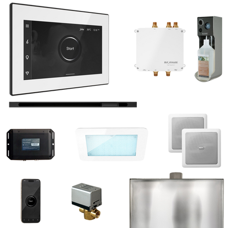 Mr. Steam Bliss Steam Shower Control Package with iSteamX Control and Linear Steamhead Mr. Steam