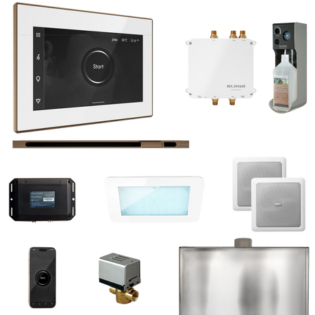 Mr. Steam Bliss Steam Shower Control Package with iSteamX Control and Linear Steamhead Mr. Steam