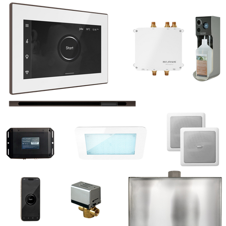 Mr. Steam Bliss Steam Shower Control Package with iSteamX Control and Linear Steamhead Mr. Steam