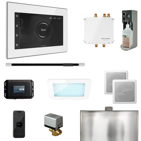 Mr. Steam Bliss Steam Shower Control Package with iSteamX Control and Linear Steamhead Mr. Steam