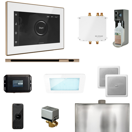 Mr. Steam Bliss Steam Shower Control Package with iSteamX Control and Linear Steamhead Mr. Steam
