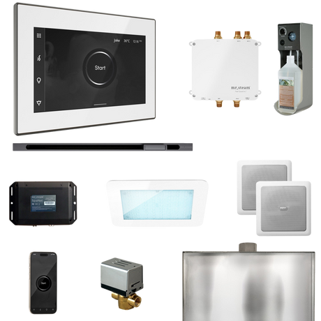 Mr. Steam Bliss Steam Shower Control Package with iSteamX Control and Linear Steamhead Mr. Steam