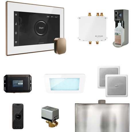 Mr. Steam Bliss Steam Shower Control Package with iSteamX Control and Steamhead Mr. Steam