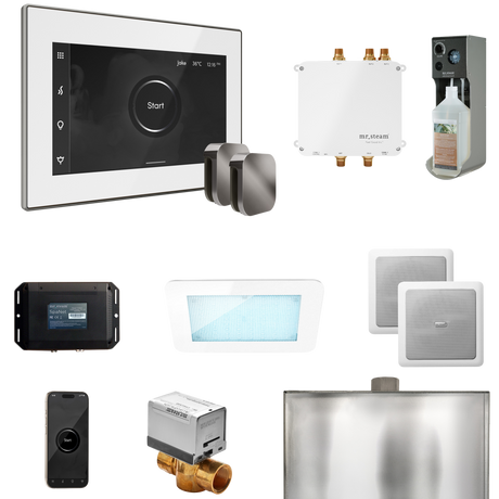Mr. Steam Bliss Max Steam Shower Control Package with iSteamX Control and Steamhead Mr. Steam