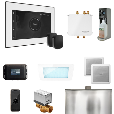 Mr. Steam Bliss Max Steam Shower Control Package with iSteamX Control and Steamhead Mr. Steam