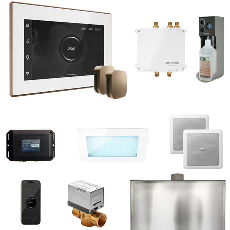 Mr. Steam Bliss Max Steam Shower Control Package with iSteamX Control and Steamhead Mr. Steam
