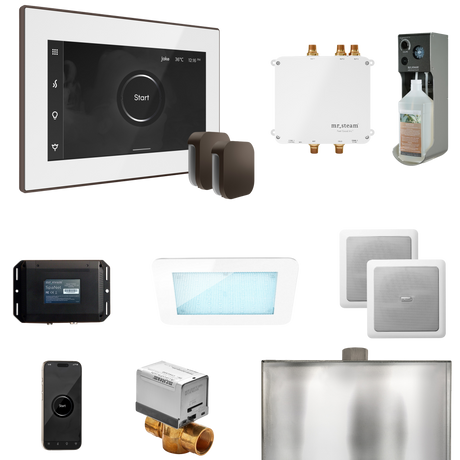 Mr. Steam Bliss Max Steam Shower Control Package with iSteamX Control and Steamhead Mr. Steam