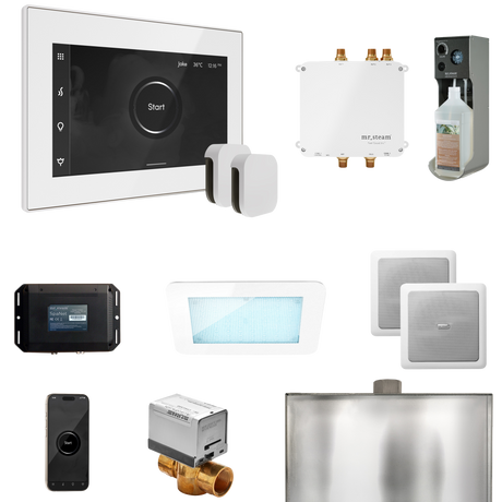 Mr. Steam Bliss Max Steam Shower Control Package with iSteamX Control and Steamhead Mr. Steam